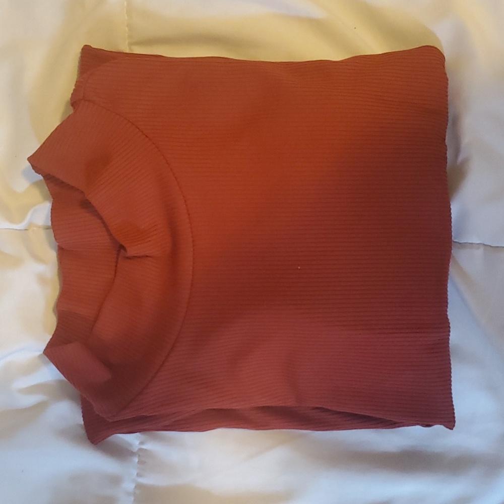 No Boundaries Rusty Orange Long Sleeve Shirt